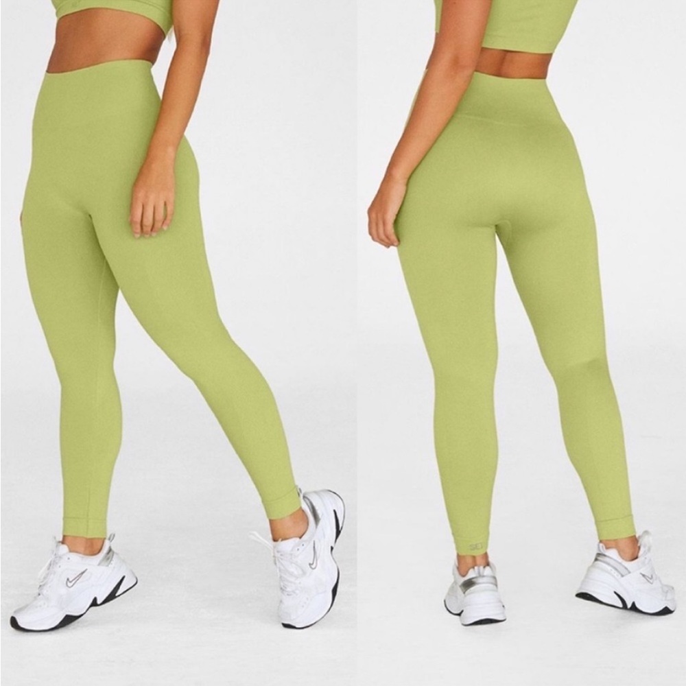 Set Active Leggings In Kiwi Color Size XS